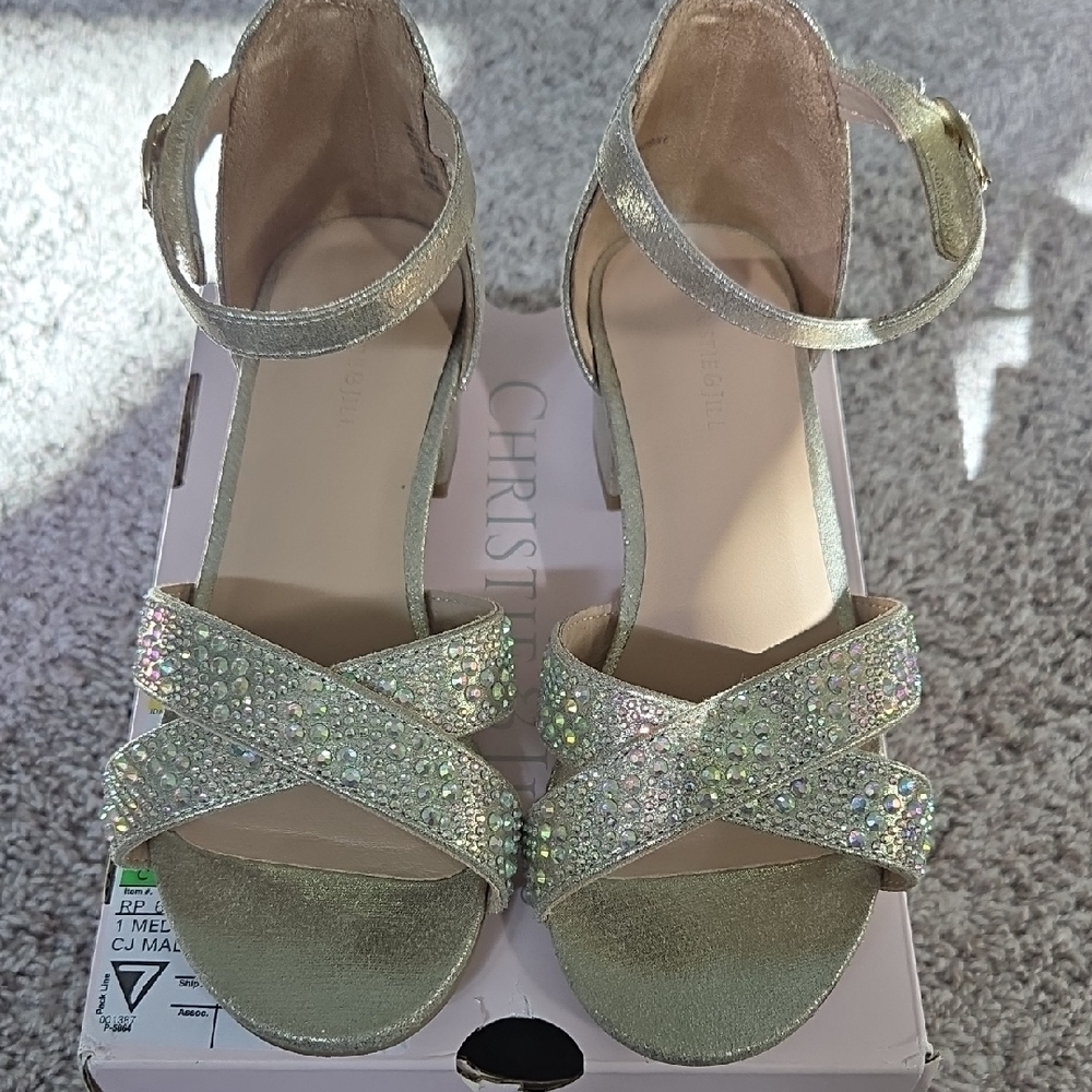 Sparkling Gold Kids Dress Shoes  - ACCEPTING OFFERS